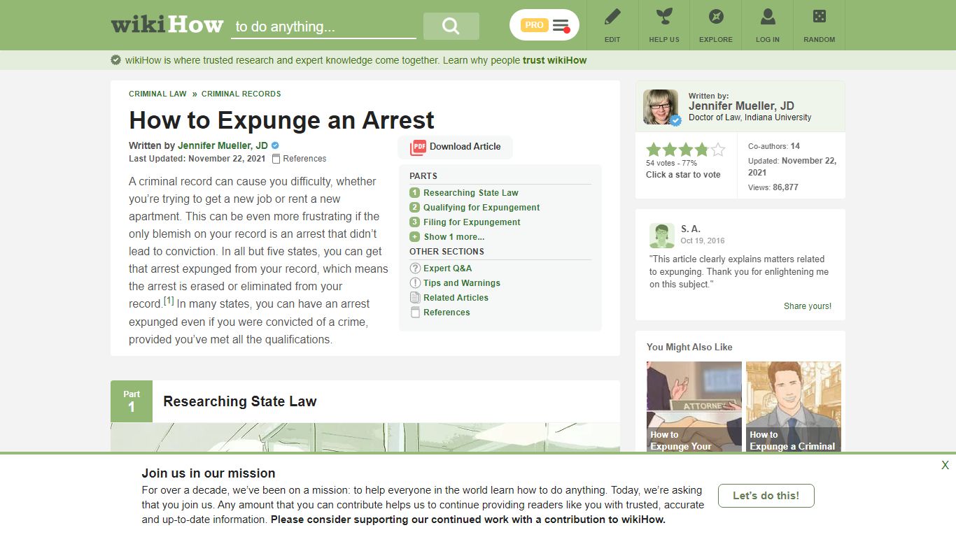 How to Expunge an Arrest: 15 Steps (with Pictures) - wikiHow